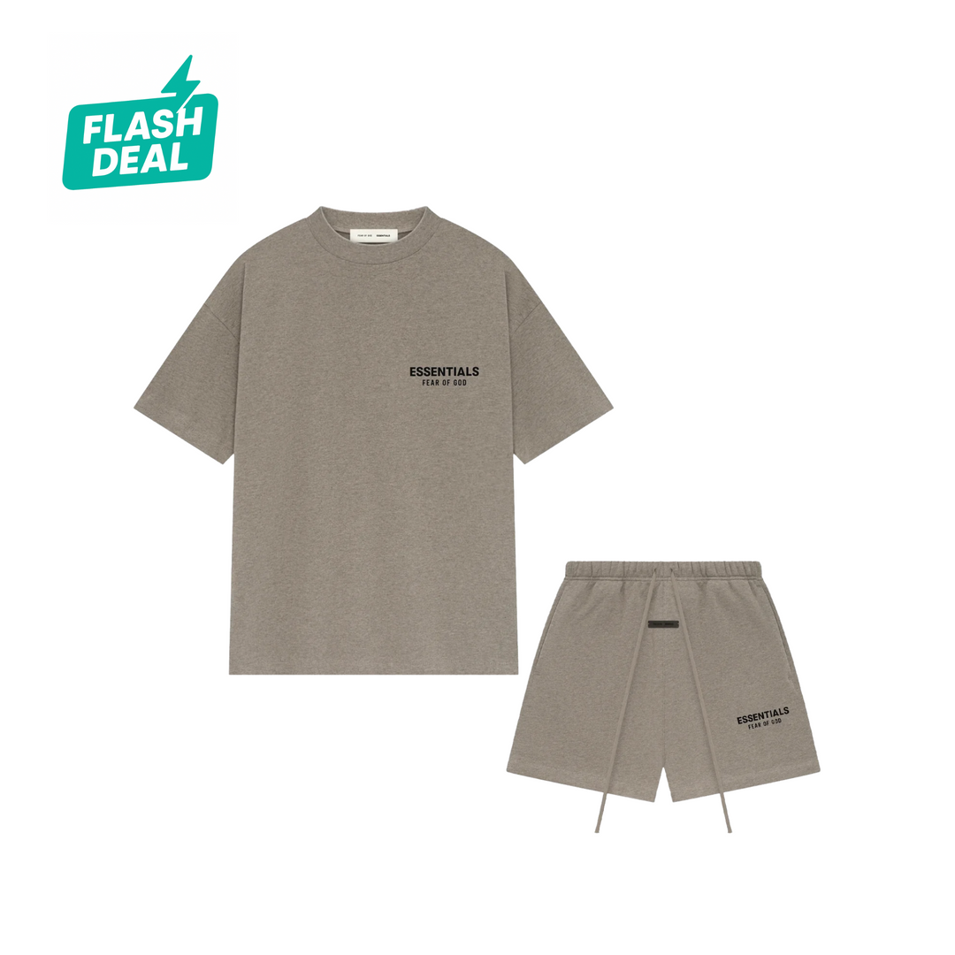Essentials set fw24 heather grey
