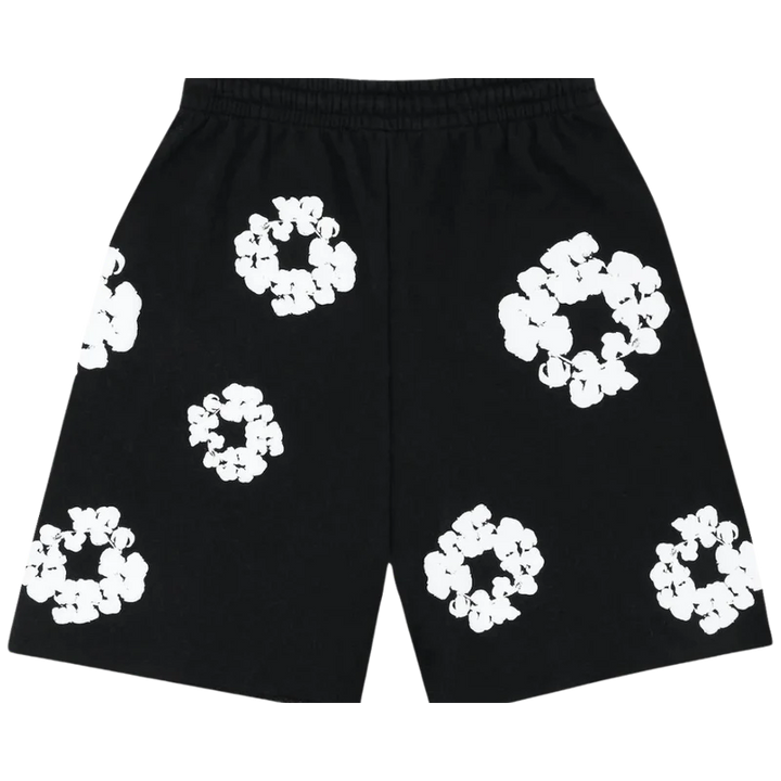 Denim Tears The Cotton Wreath Shorts Black