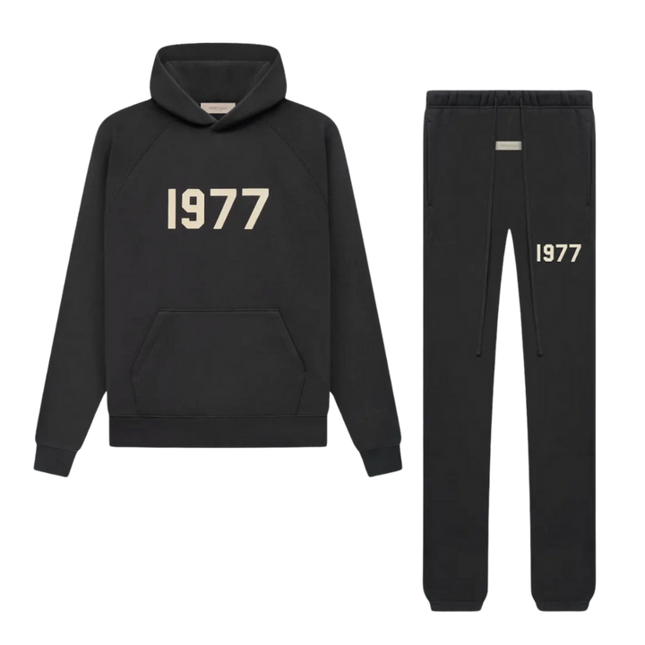 FEAR OF GOD ESSENTIALS 1977 IRON BLACK FULL SET