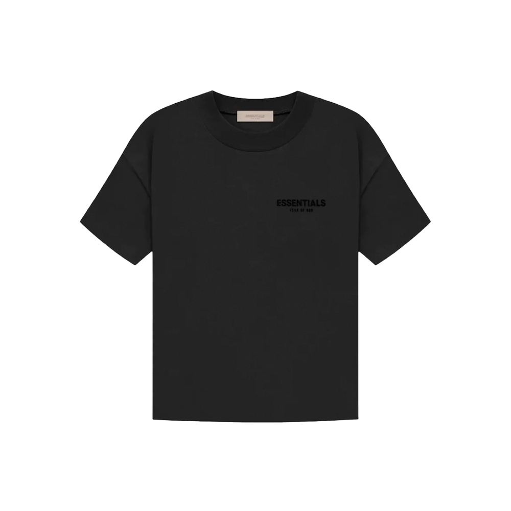 FEAR OF GOD ESSENTIALS BLACK LIMO T-SHIRT