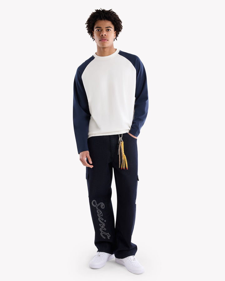Monogram Raglan Long Shirt