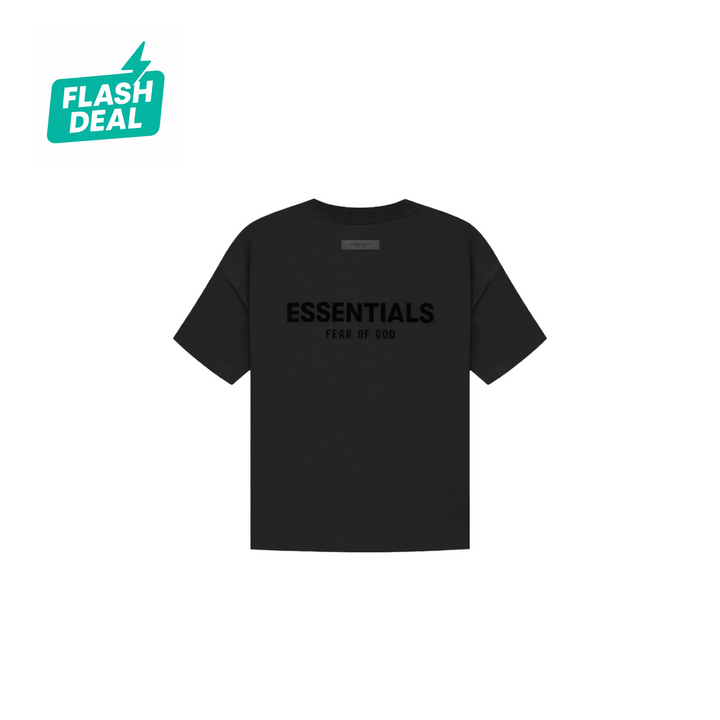 FEAR OF GOD ESSENTIALS BLACK LIMO T-SHIRT