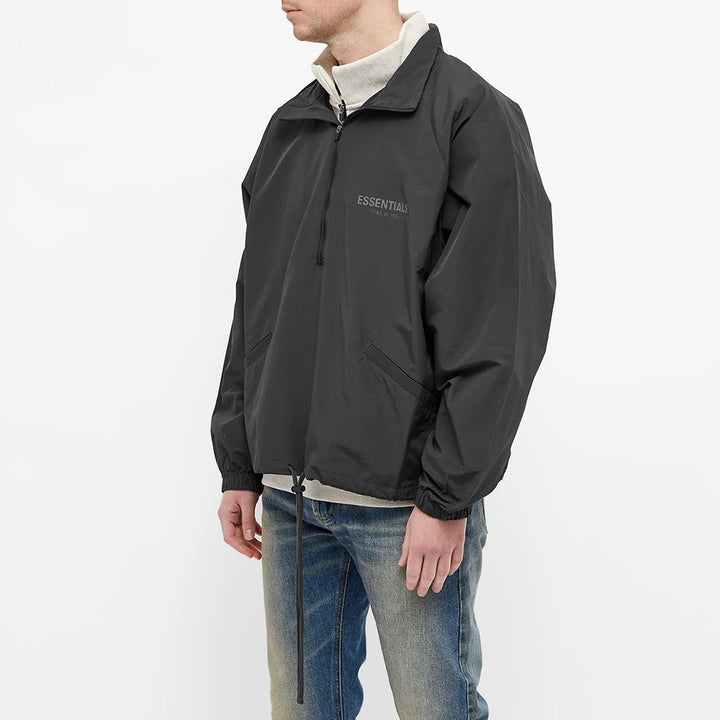 Fear of God Essentials Half Zip Track Jacket Black